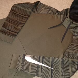 Nike Dri‎-Fit Hoodie Olive Army Green Size Medium